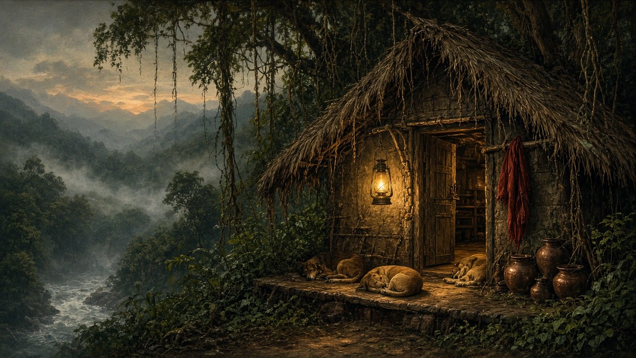 A jungle kutir. Still made for this edition.